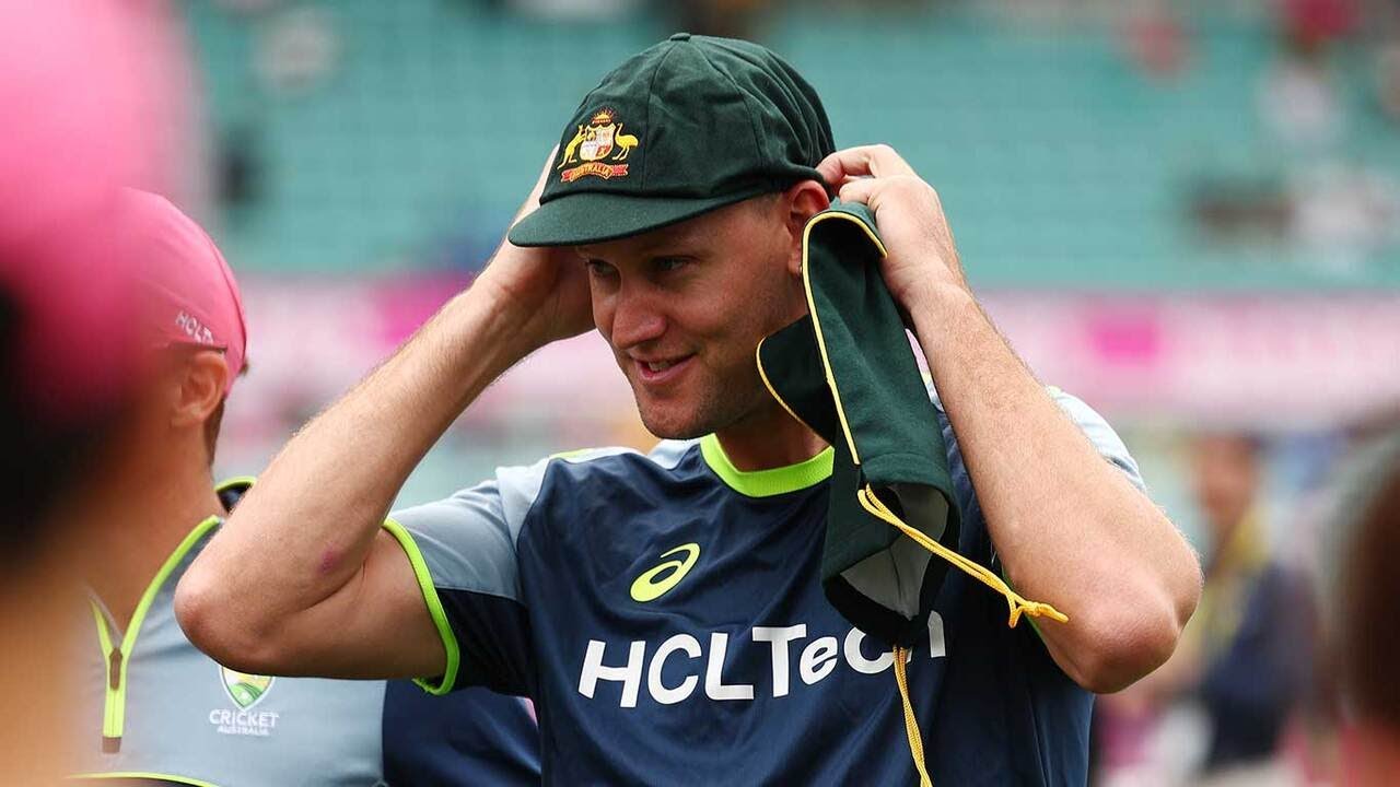 Webster receives Test cap 469 from Mark Waugh | Australia v India 2024-25
