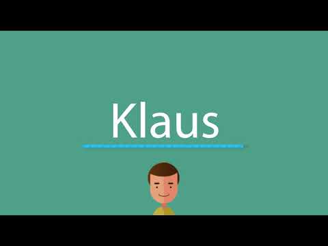 Klaus pronunciation