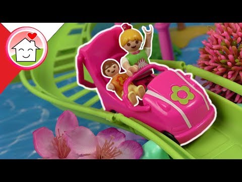 Playmobil po polsku Rollercoaster z Polly Pocket - Rodzina Hauserow - Zabawki dla dzieci