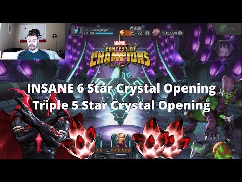 INSANE 6 Star Crystal Opening + Triple 5 Star | Marvel Contest of Champions