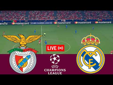 [LIVE] Benfica vs Real Madrid. UEFA Champions League 25/26 Full Match -VideoGame Simulation