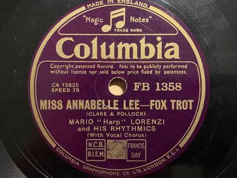 Miss Annabelle Lee - Mario "Harp" Lorenzi And His Rhythmics - Columbia FB 1358