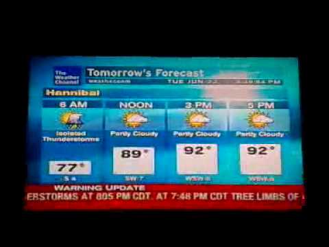 Blowing Sand - WeatherStar XL Hannibal, MO June 23 2009 8:38PM CT