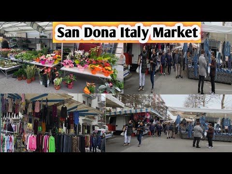 The Grand Tour in San Dona Italy | Walking Tour San Dona Market | Tour in San Dona 😍 | #sandona