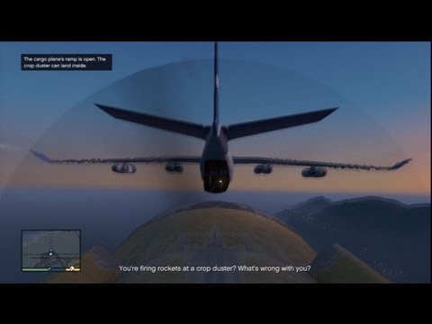 GTA V: Stealing A Military Cargo Plane Midflight