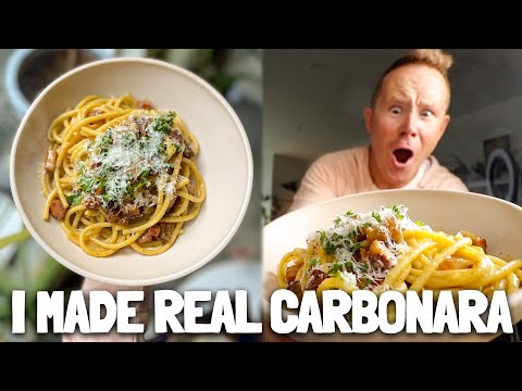 I made authentic Bucatini Carbonara for the first time. 🍝🧀