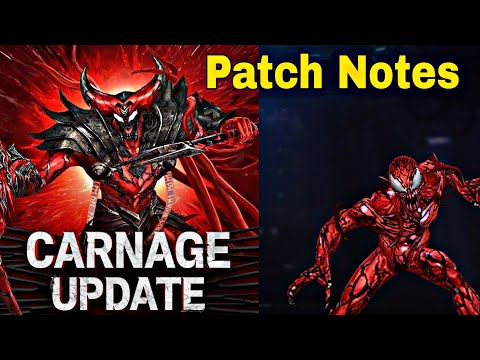 Carnage Mid Update Patch Notes Guide With Special information October 2022 - Marvel Future Fight