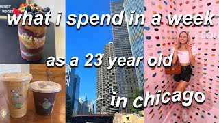 what i spend in a week as a 23 year old in chicago !
