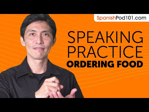 Prática de falar espanhol: fazer pedidos em um restaurante