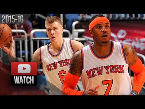 Carmelo Anthony & Kristaps Porzingis Full Highlights at Magic (2015.11.25) - 38 Pts, 21 Reb