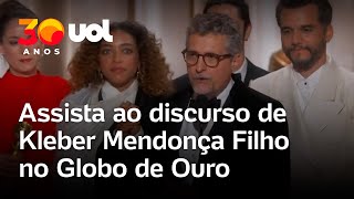 Kleber Mendonça Filho leva Globo de Ouro e exalta juventude