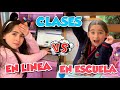 CLASES EN LÍNEA 💻✏️VS CLASES NORMALES 📚🖍