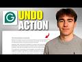 How To Undo In Grammarly (Tutorial 2026)
