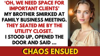 They Seated Me In The Utility Closet At The Family Business Meeting—Not Knowing I Never Really Left