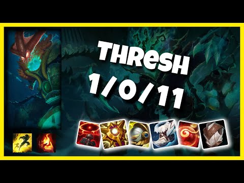 Thresh vs Seraphine EU Challenger SUPPORT (1/0/11) Gameplay Replay - Patch 10.23