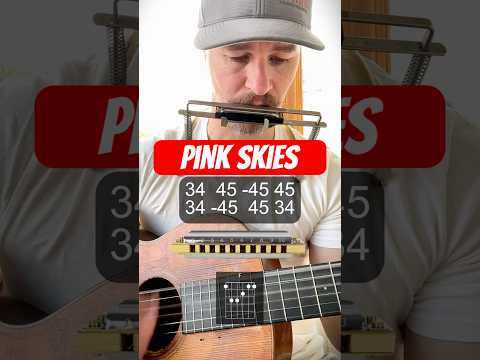 Pink Skies Zach Bryan Harmonica Tutorial #harmonica #tutorial