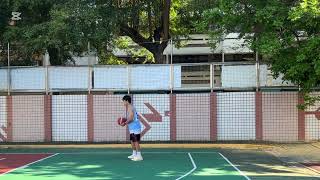 20251006 練球 熱身 左右各50個背傳 左右各15個抱球上籃 #flow2pro #insta360