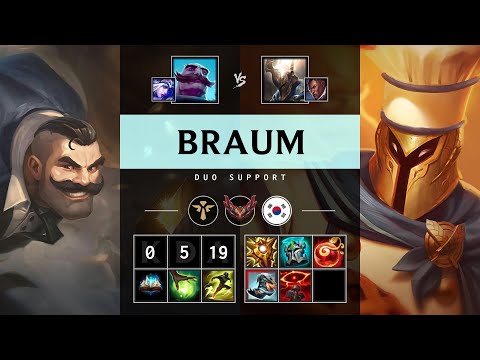 Braum Support vs Pantheon - KR Grandmaster Patch 25.14