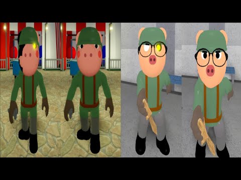 Soldier vs Soldier Pony Infected & Non Infected Jumpscare - Roblox Piggy Accurate RP