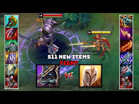 KAYLE vs NASUS S11 NEW ITEMS FULL BUILD FIGHTS & S11 Pentakills!