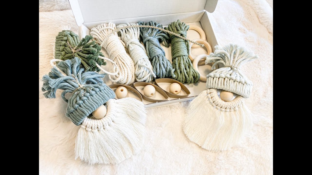 Easy macramé tutorial - macramé gnomes tutorial - English