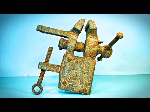Very Rusty Antique Vise Restoration - Perfect Restoration