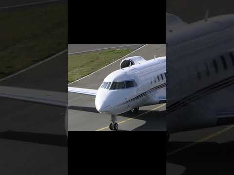 Challenger 650 N260QS Leaving Luton Airport