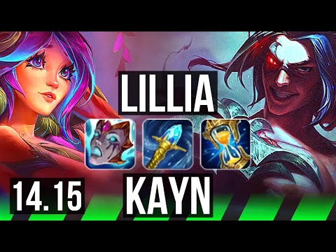 LILLIA vs KAYN (JGL) | 8/1/8, 66% winrate, Legendary | EUW Master | 14.15