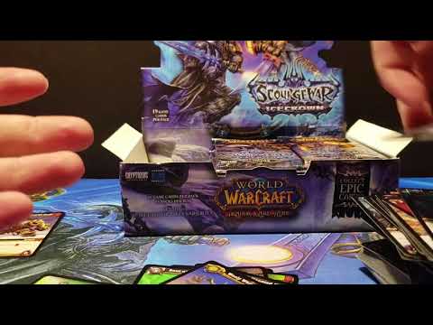 WOW TCG Icecrown unboxing - Lich King pulled!