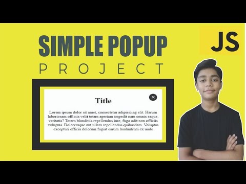 Javascript Course Project Based Learning Simple Popup Using Javascript Project 13