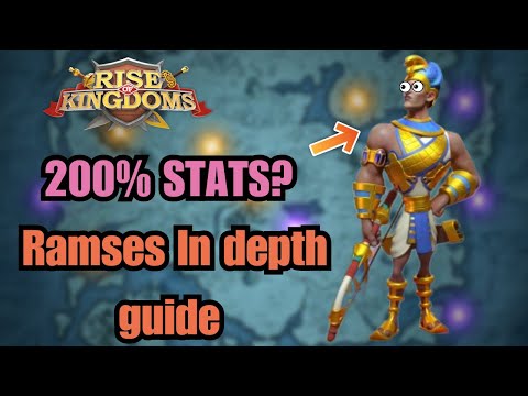 THE MOST STATS ON ANY COMMANDER!? Rise of Kingdoms Archer Guides [Ramses talents, pairs and skills]