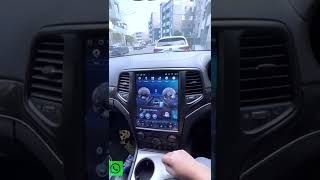 Jeep Grand Cherokee Tablet Tesla Style Head Unit Review Apple CarPlay Android Auto Upgrade