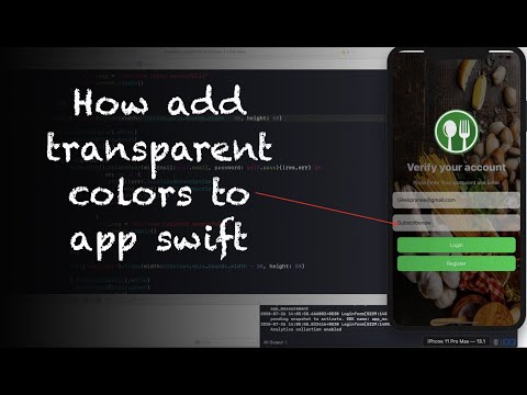 How add transparent colors to app swift