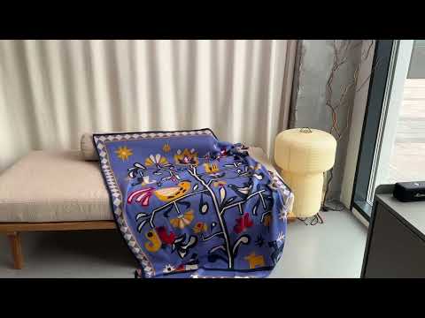 Плед Orner Птицы на звездном небе 130х170 см (orner-2606)