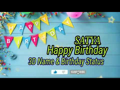 SATYA Birthday Song -- Happy Birthday To You // #yt #satya #birthdaysong