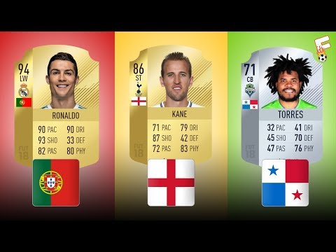 The Highest Rated Player At Every Team In World Cup 2018 Of FIFA 18 ⚽ Footchampion Video