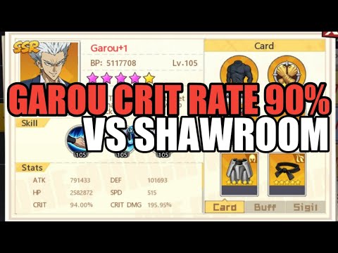 CRIT GAROU VS SHAWROOM || One Punch Man The Strongest