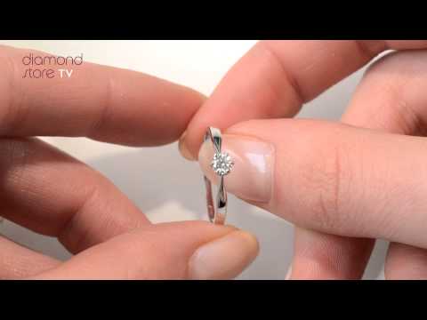 UT25 47XUS - Brilliant High Set Chloe Platinum Diamond Solitaire Ring 0.25CT-F-G/VS