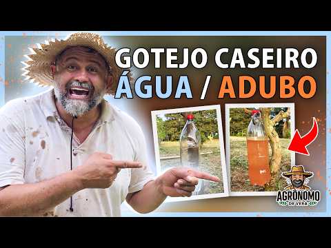 Fazendo IRRIGAÇÃO usando GARRAFA PET