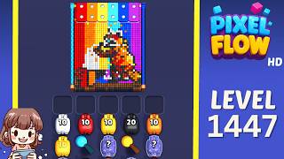 Pixel Flow Level 1447 Solution Walkthrough