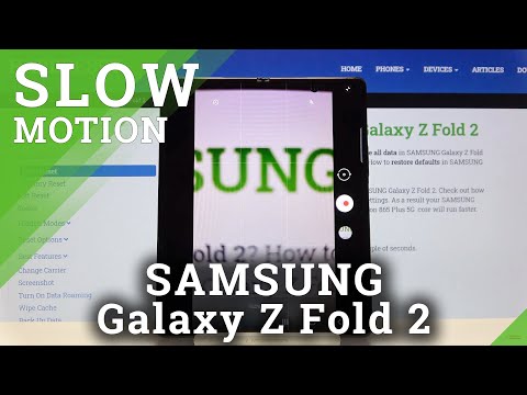 Record Slow Motion Videos on SAMSUNG Galaxy Z Fold 2 – Camera Features