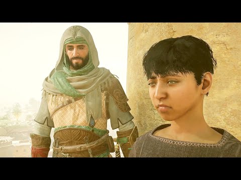 A new child learned how to leap of faith from Basim.: Assassin's Creed Mirage