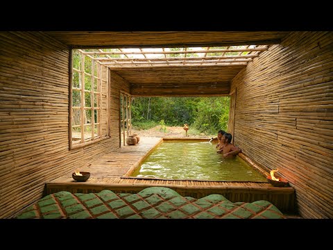 Build Most Temple Bamboo House With Swimming Pools And Banana Wine Part III