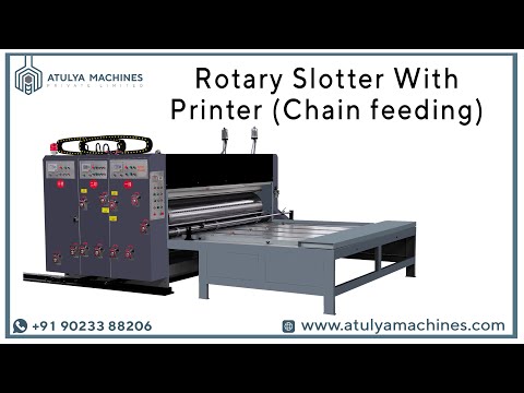 Auto Feed Two Colour Flexo Printer With Rotary Die