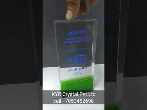 Corporate Crystal Clear Trophies