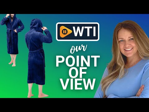 NY Threads Mens Hooded Fleece Robe - Small-Medium Navy - WTI product video review