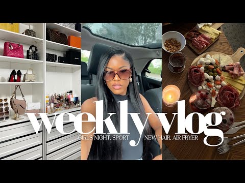 JE VOUS DÉVOILE TOUT, ROUTINE PARFAITE, NEW HAIR, GIRLS NIGHT, AIRFRYER TEST, SPORT... | WEEKLY VLOG