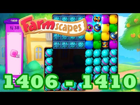 Farmscapes Level 1406 - 1410 HD Gameplay Walkthrough | 3 - match game | android | 1407 | 1408 | 1409