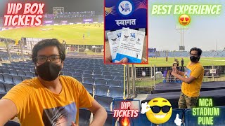 I GOT IPL 2022 VIP TICKETS 😍 WATCHING IPL AT MCA STADIUM PUNE LSG VS KKR🔥