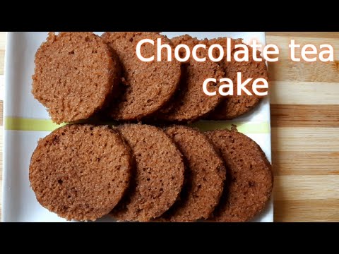 Chocolate tea cake in glass  /  Tea cake without oven in glass /cooker cake